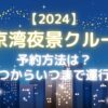 2024年東京湾夜景クルーズが1200円！予約方法は？いつからいつまで？